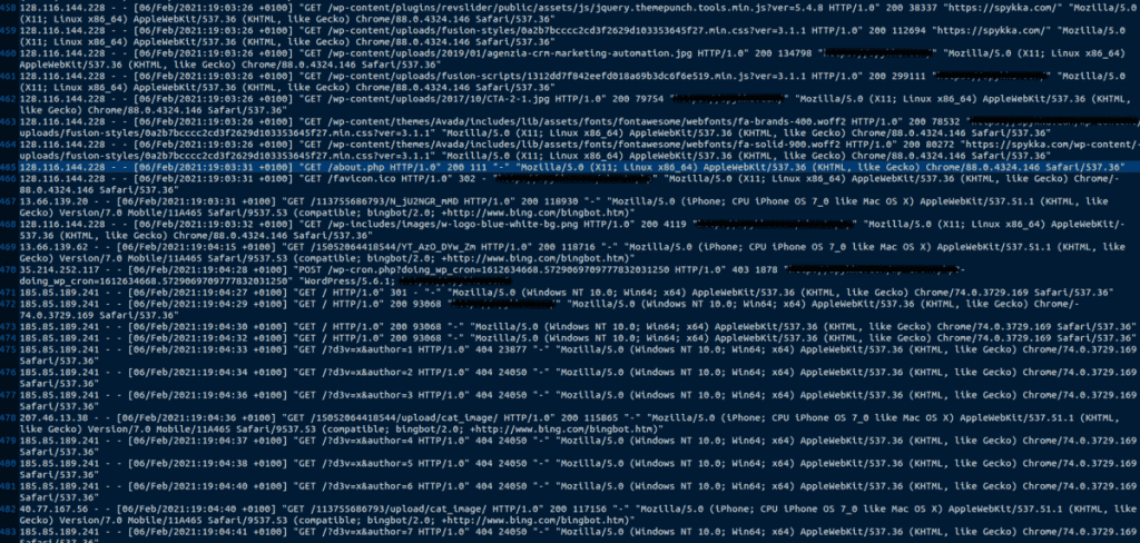 Wordpress Hacked Accesslog