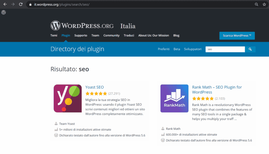 Wordpress Plugins Directory