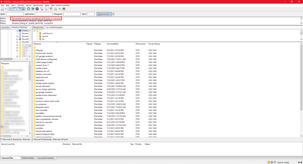 Wordpress Plugins Filezilla Transfer Completed