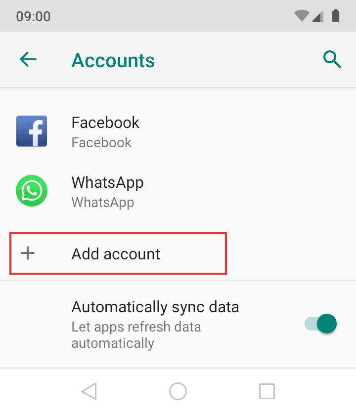 Email Client Android Add Account
