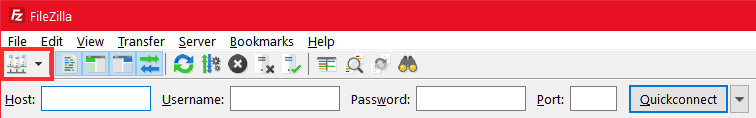 Filezilla Open Site Manager