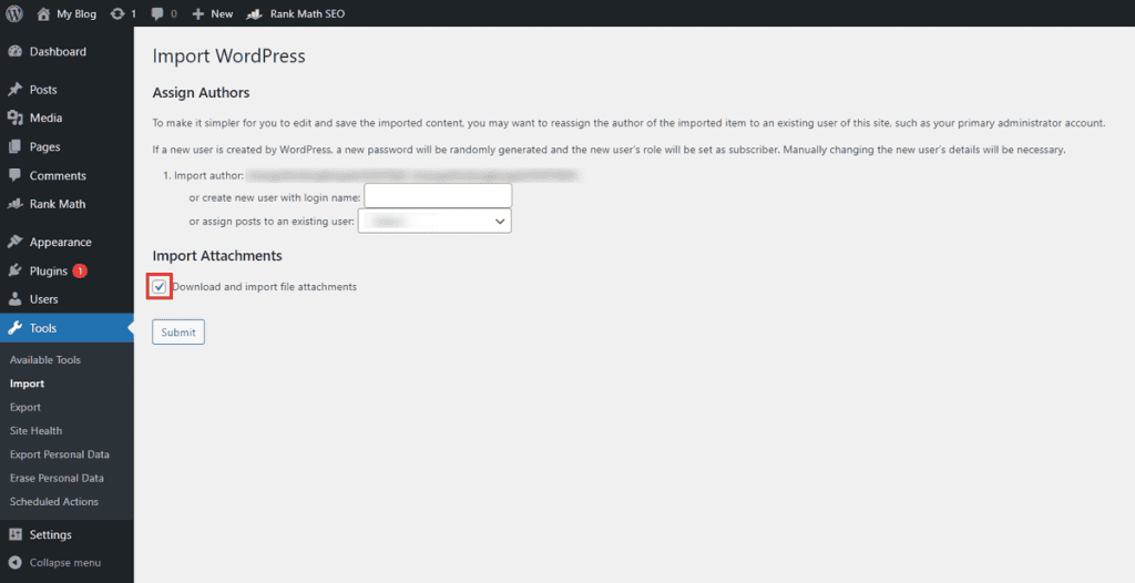 Import File Attachments