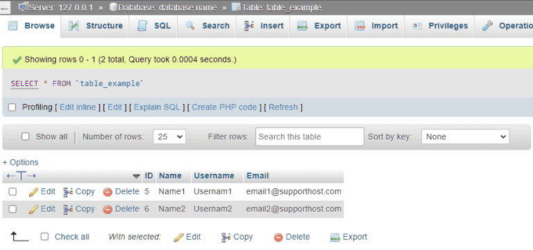 phpMyAdmin: the definitive guide - SupportHost