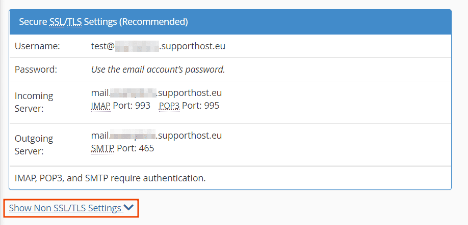 Show Non Ssl Tls Settings