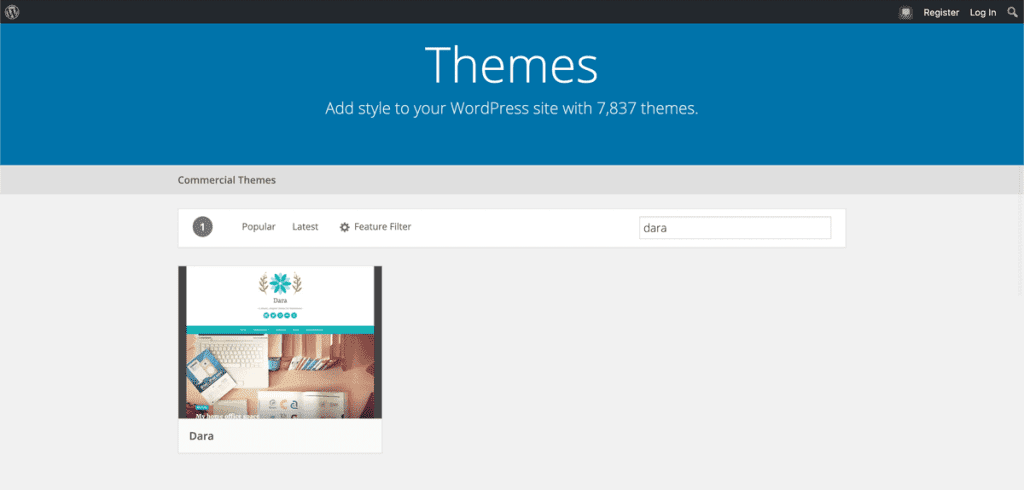 Wordpress Theme Repository