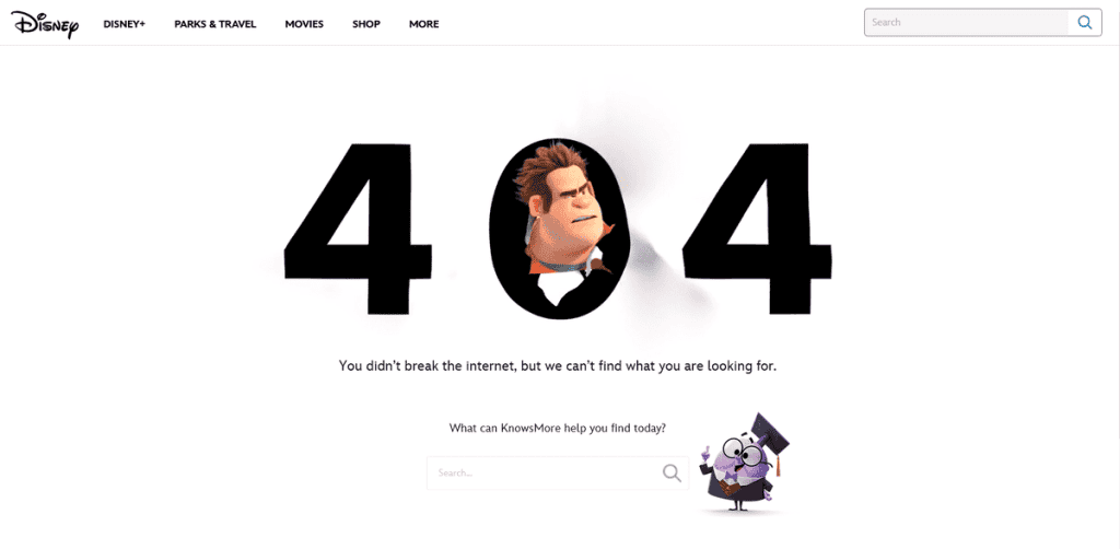 404 Error Disney