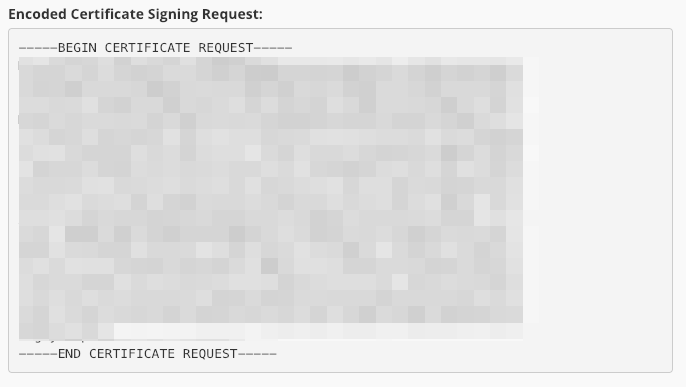 Certificate Signing Request Encrypted