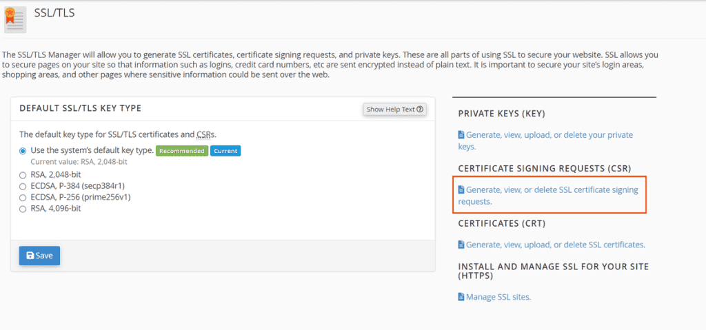 Certificate Signing Requests