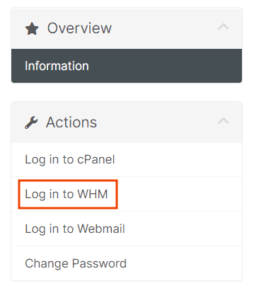 Client Area Login To Whm