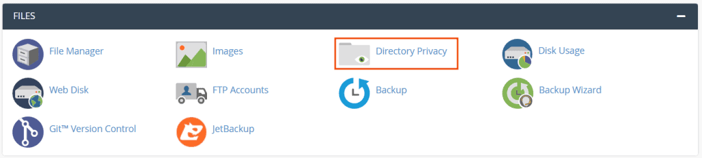 Cpanel Files Directory Privacy
