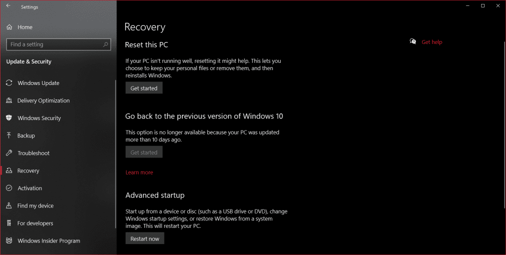 Dns Server Not Responding Windows Recovery Options