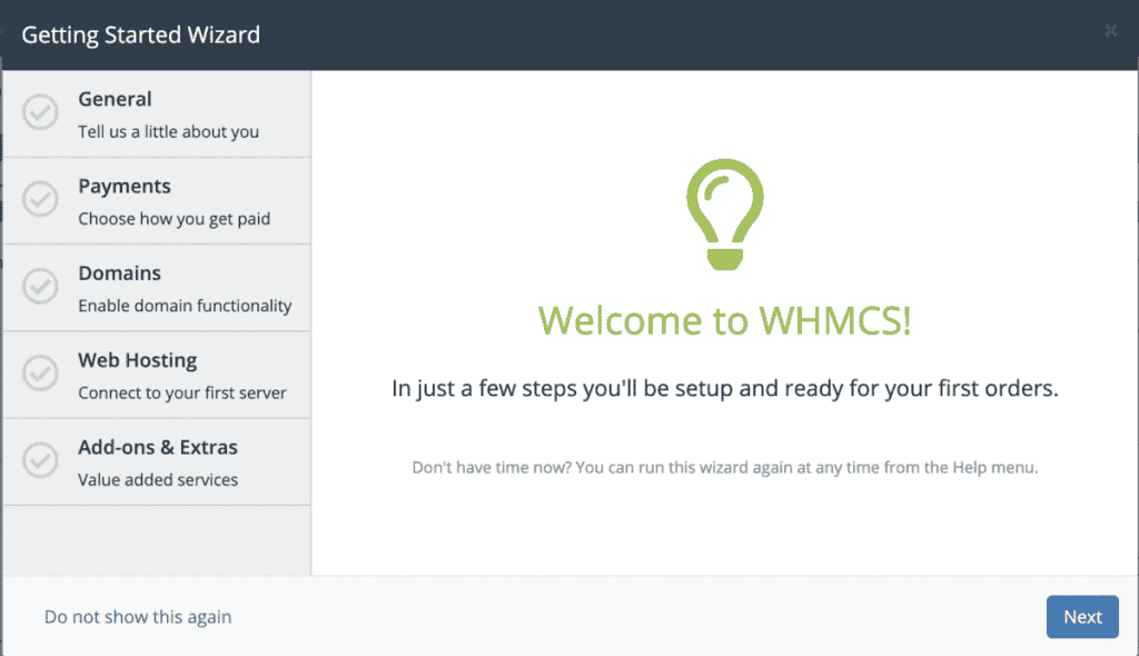 How To Start A Web Hosting Business Whmcs Started Wizard