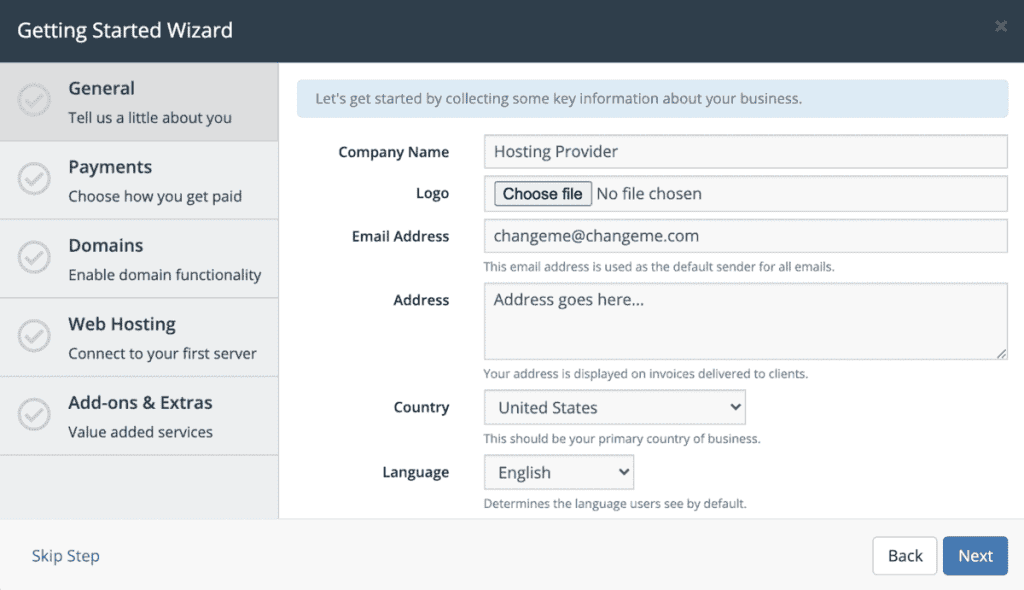 How To Start A Web Hosting Business Whmcs Wizard