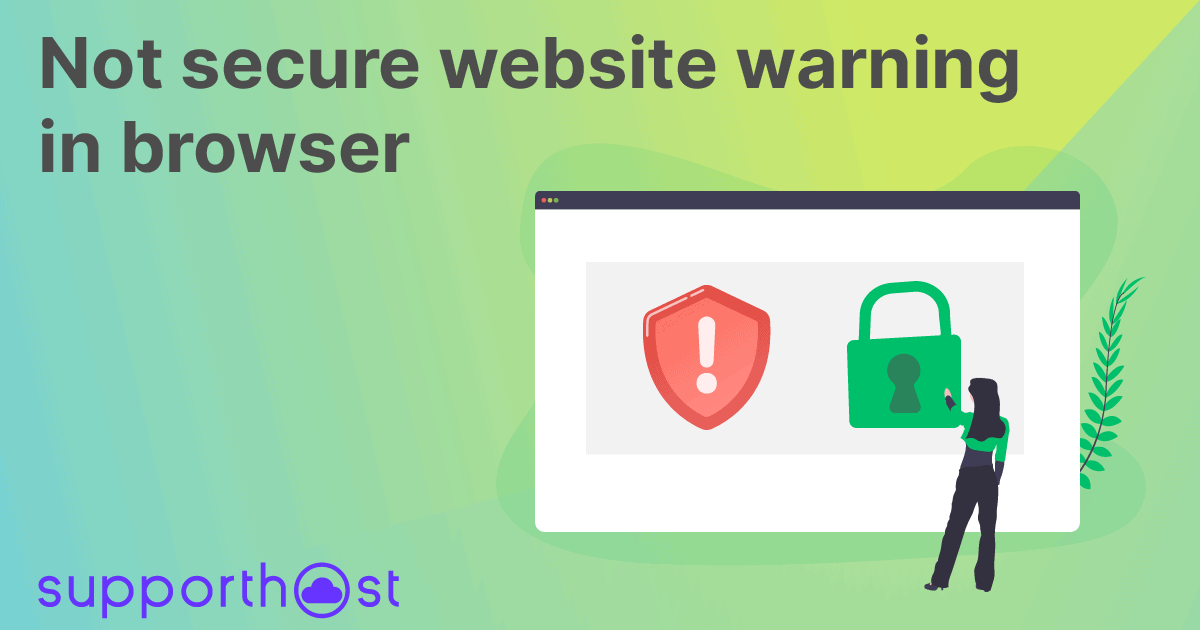 Not secure website warning in browser