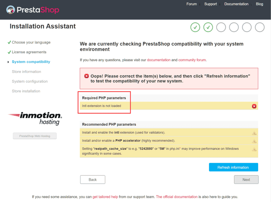 Prestashop Error