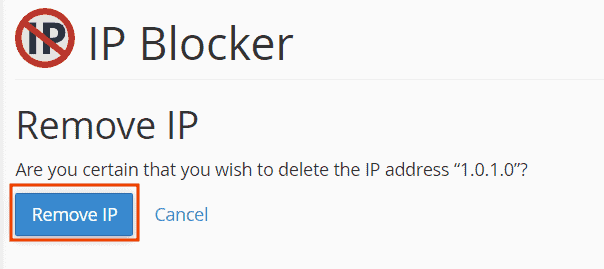 Remove Ip