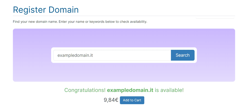 Supporthost Check Available Domains