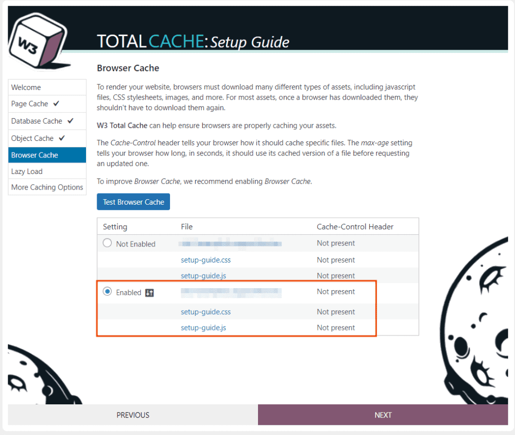 W3 Total Cache Browser Cache Enabled