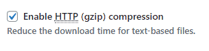 W3 Total Cache Enable Gzip Compression