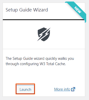 W3 Total Cache Launch Setup Guide Wizard