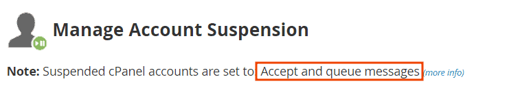 Account Suspension Accept And Queue Messages