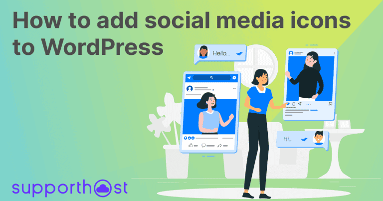 How To Add Social Media Icons To WordPress SupportHost