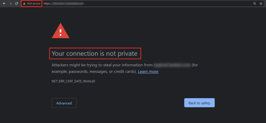 Chrome Invalid Ssl Certificate