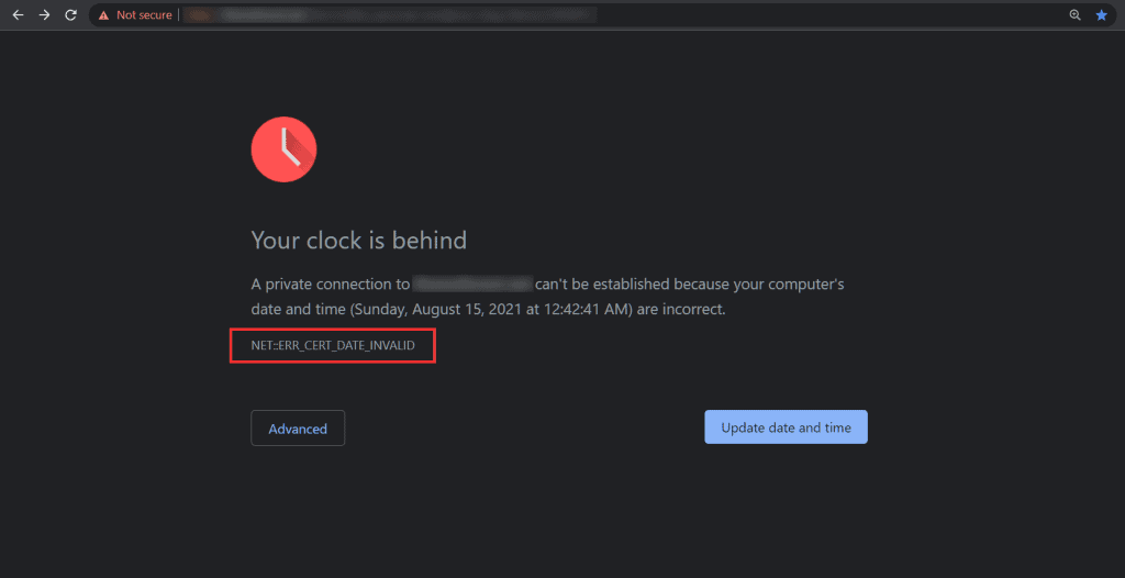 Chrome Invalid Ssl Certificate Err Cert Date