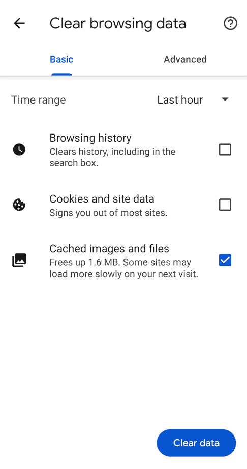 Clear Cache On Android Device