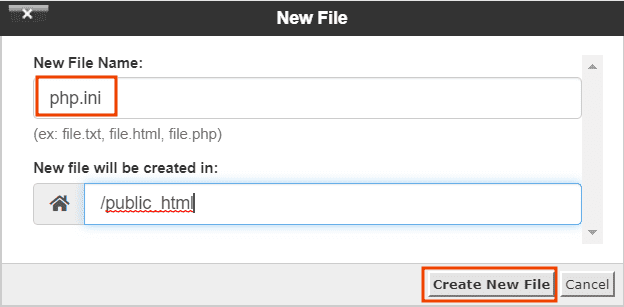 Create Php.Ini File