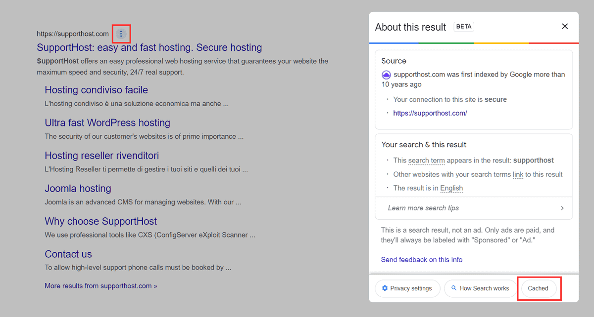 Google cache: the definitive guide - SupportHost