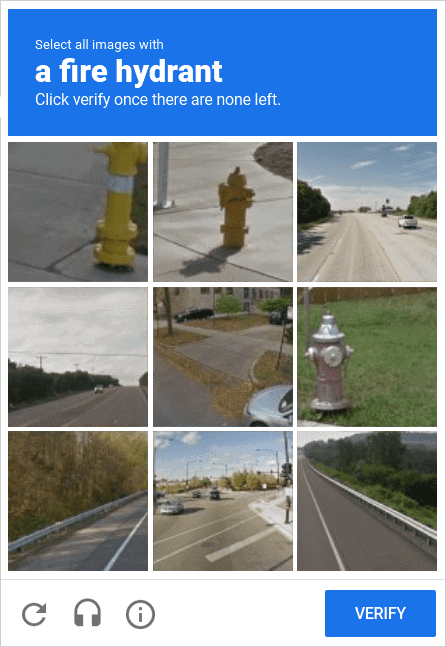 Google Captcha Images