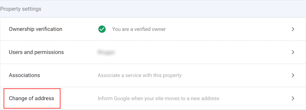 Google Search Console Change Of Address