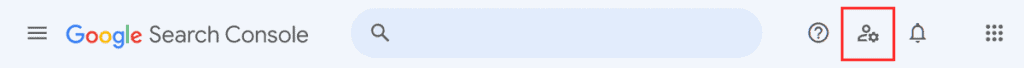 Google Search Console User Settings