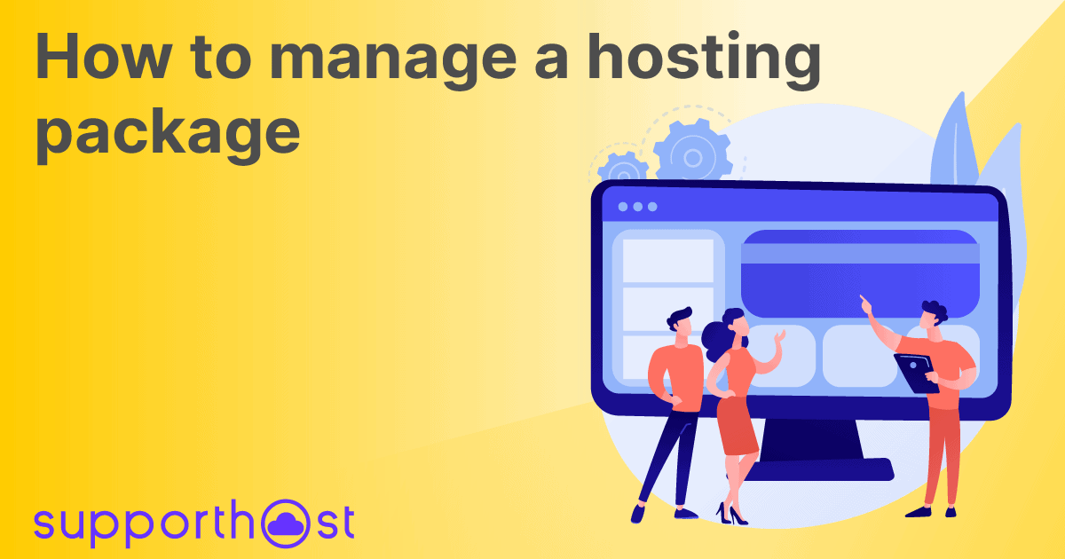 How to manage a hosting package (Reseller)
