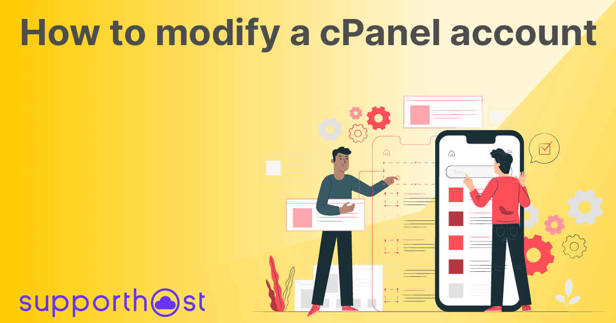 How to modify a cPanel account (Reseller)