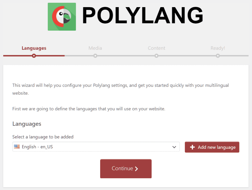 Polylang Configuration Wizard