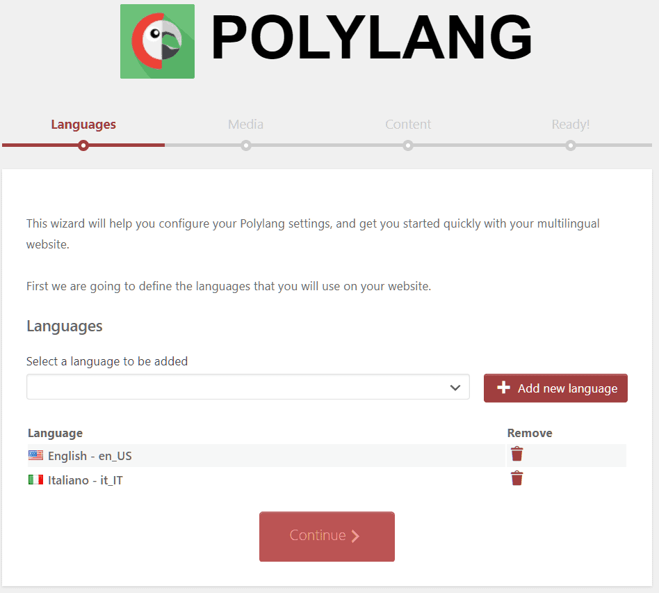 Polylang Languages