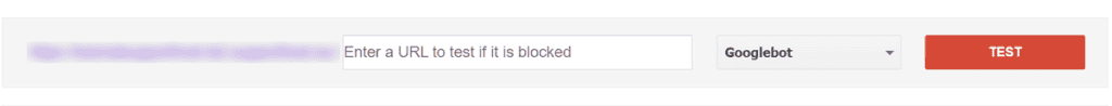 Search Console Test Blocked Url