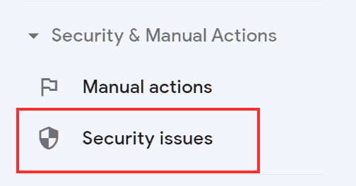 Security Issues Google Search Console