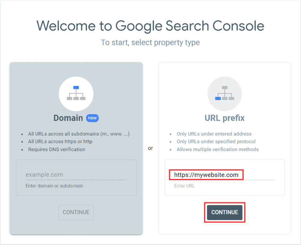 Select Url Prefix Property Type