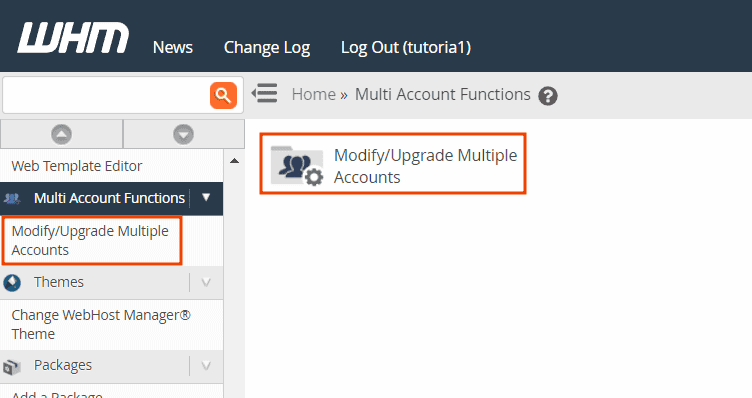 Upgrade Multiple Accounts