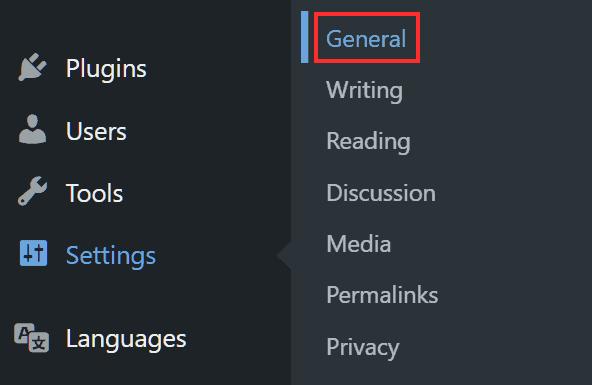 Wordpress Multilingual General Settings