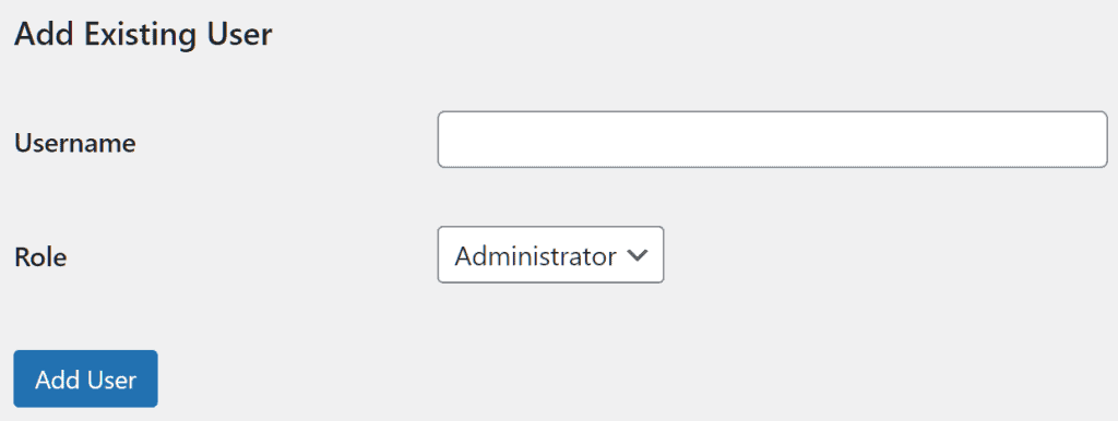 Wordpress Multisite Add Administrator Role To Existing User