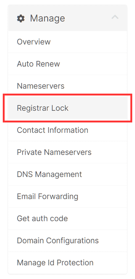 Block Transfer Domain Menu