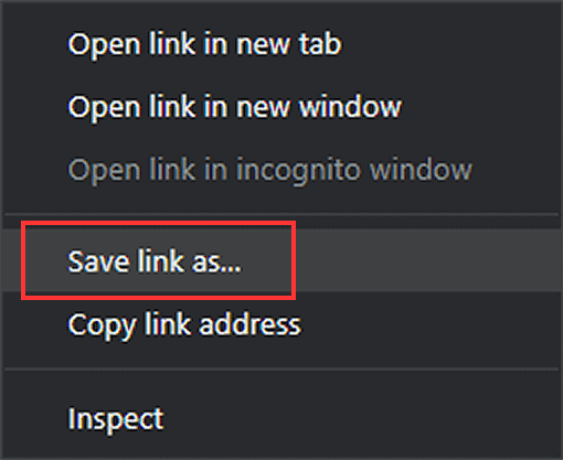 Import Rss Save Link As