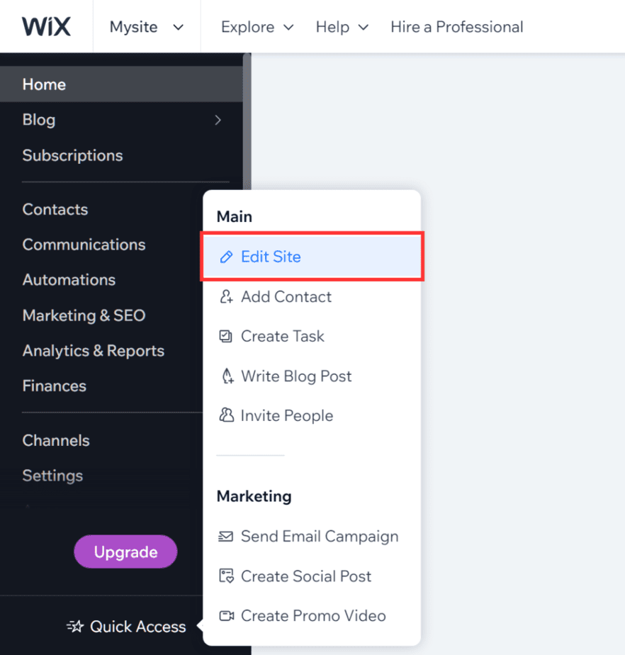 Migrate Wix To WordPress Edit Wix Site