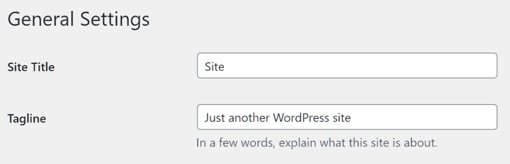 Wix To WordPress Edit WordPress General Settings