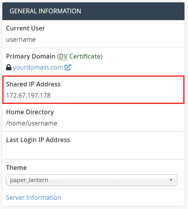 Check The Ip Of Your Website For Pointing External Domains