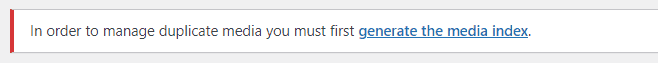 Wordpress Media Deduper Error